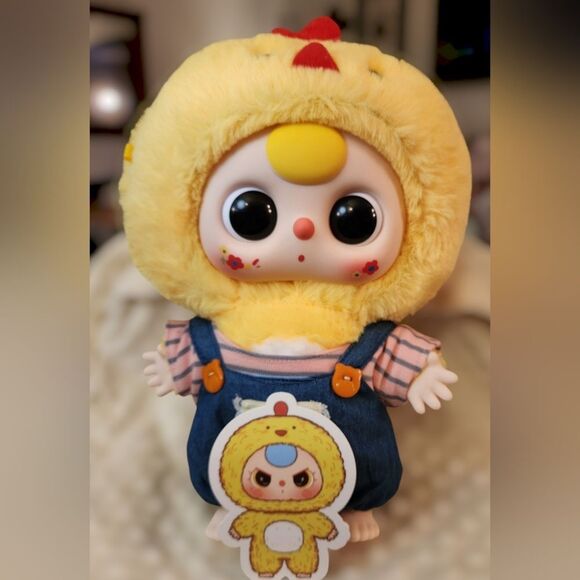 New! Baby Three 400 V1 Big Cute Plush - Chicken w/Clothes - Picture 1 of 1